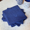 Dark Blue Nouveau Cloth Napkins