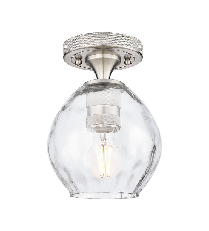 Downtown Flush Mount Satin Nickel Brass