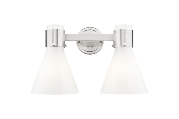 Satin Nickel / Gloss White