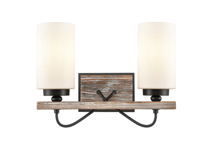 Downtown Urban Bath Vanity Light Glass Steel