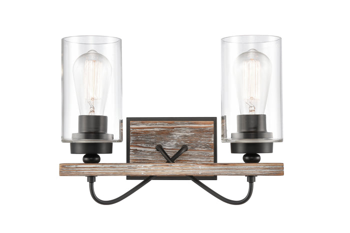 Downtown Urban Bath Vanity Light Glass Steel