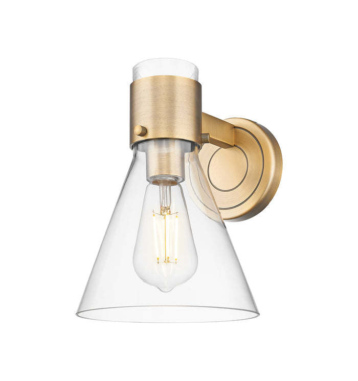 Downtown Urban Sconce Cast Brass Finish