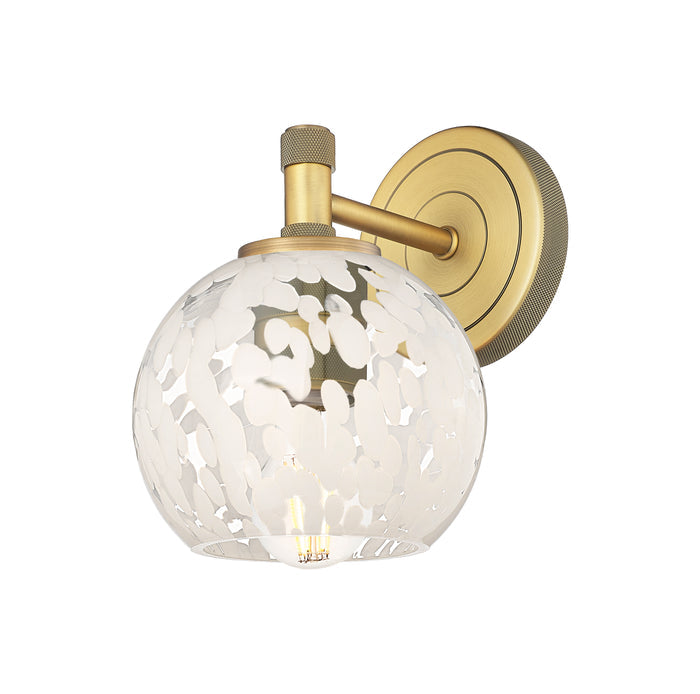 Downtown Urban Sconce Cast Brass Glass
