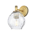 Downtown Urban Sconce Cast Brass Steel Glass