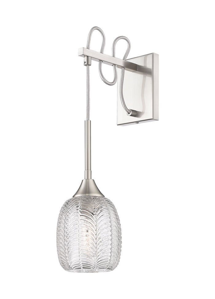 Downtown Urban Sconce Glass Steel Dimmable