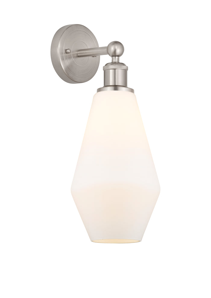 Brushed Satin Nickel / Cased Matte White
