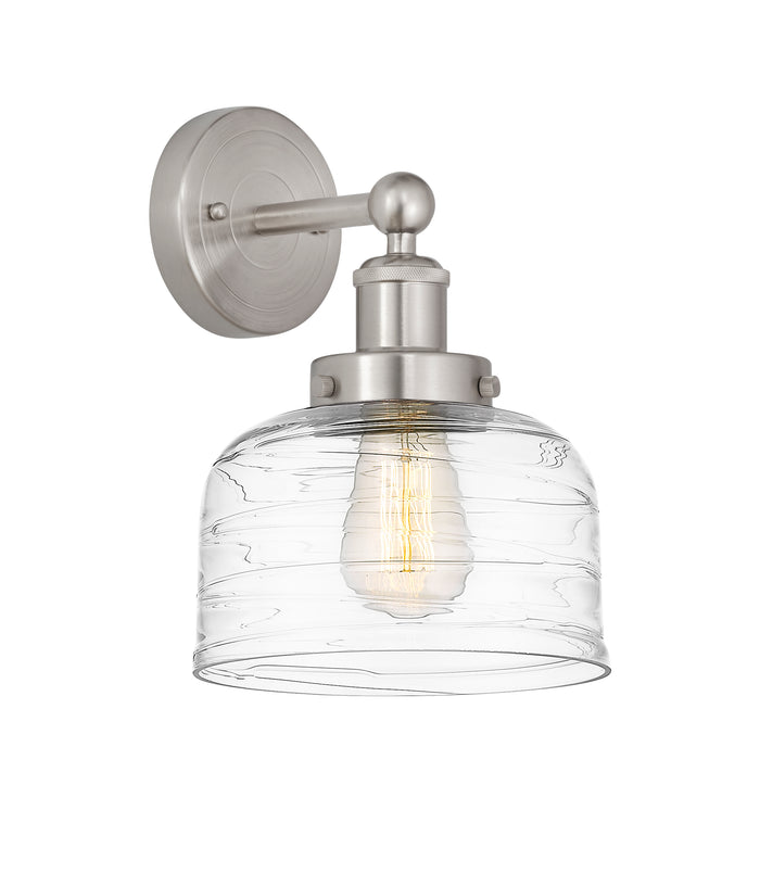 Brushed Satin Nickel / Clear Deco Swirl