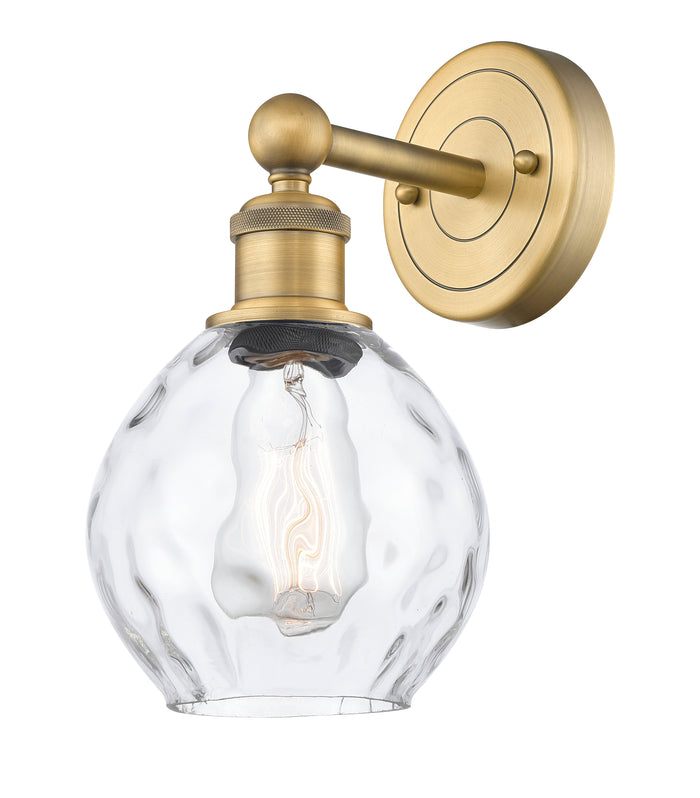 Edison Sconce Cast Brass Modern Glass