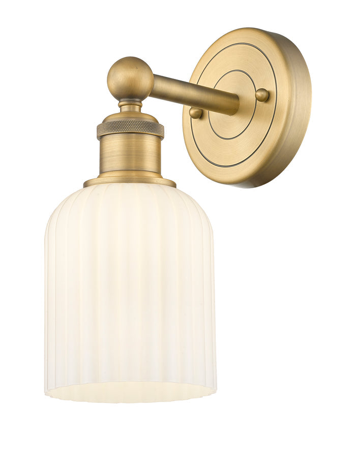 Brushed Brass / Gloss White