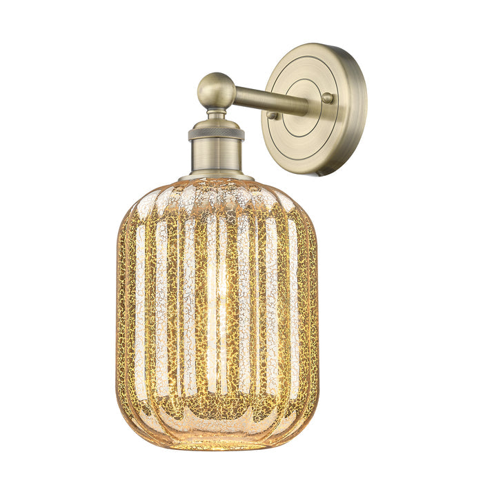 Edison Sconce Cast Brass Steel Glass