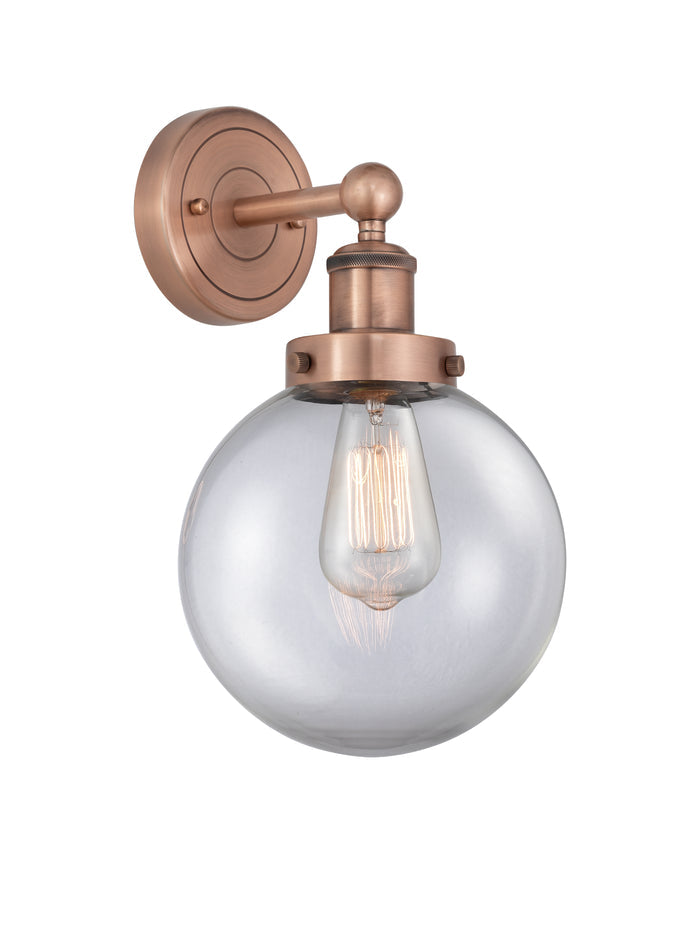 Edison Sconce Cast Brass Steel Glass