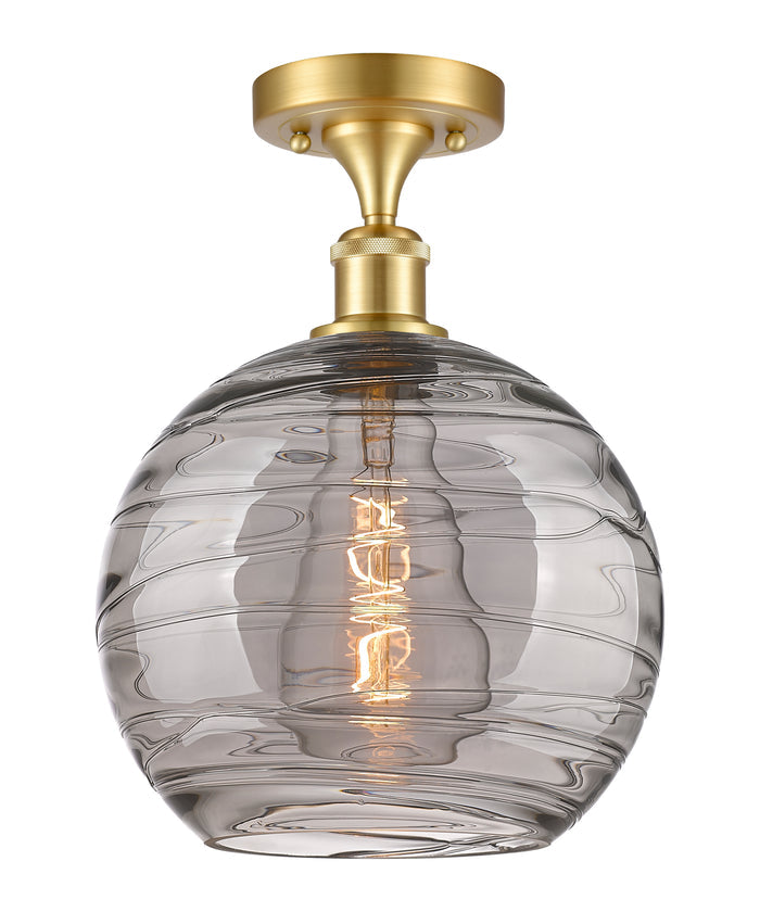 Satin Gold / Light Smoke Deco Swirl