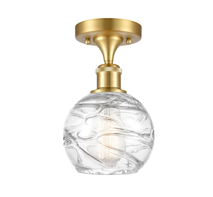 Satin Gold / Clear Deco Swirl