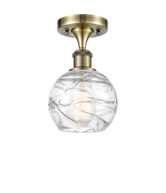 Edison Semi-Flush Mount Brushed Nickel
