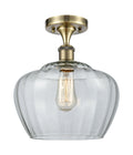 Edison Semi-Flush Mount Brushed Nickel