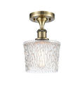 Edison Semi-Flush Mount Brushed Nickel