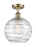 Edison Semi-Flush Mount Brushed Nickel