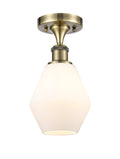 Edison Semi-Flush Mount Brushed Nickel