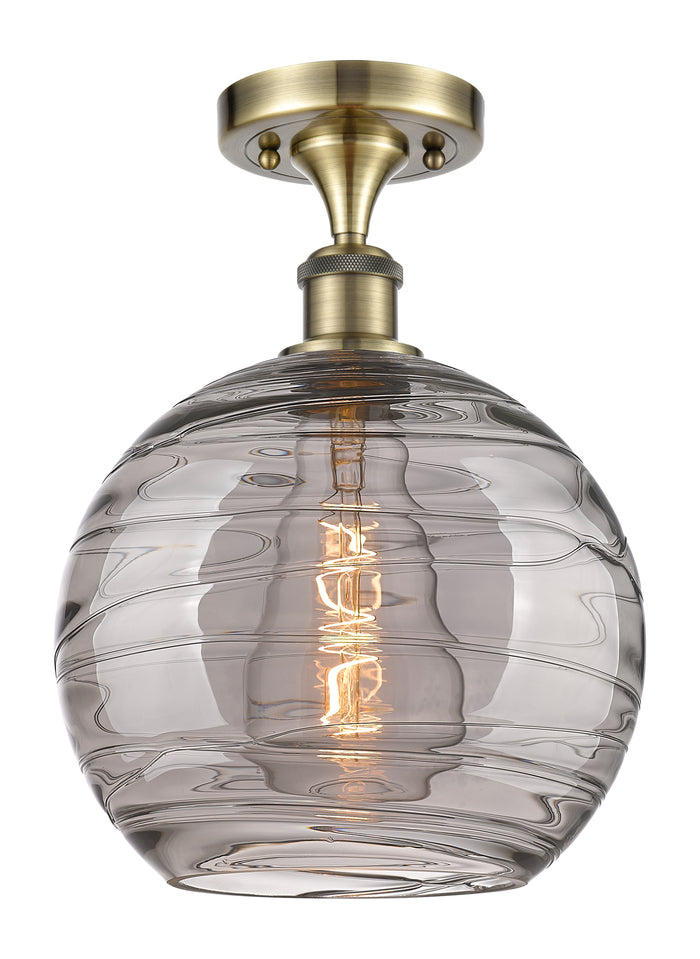 Edison Semi-Flush Mount Brushed Nickel