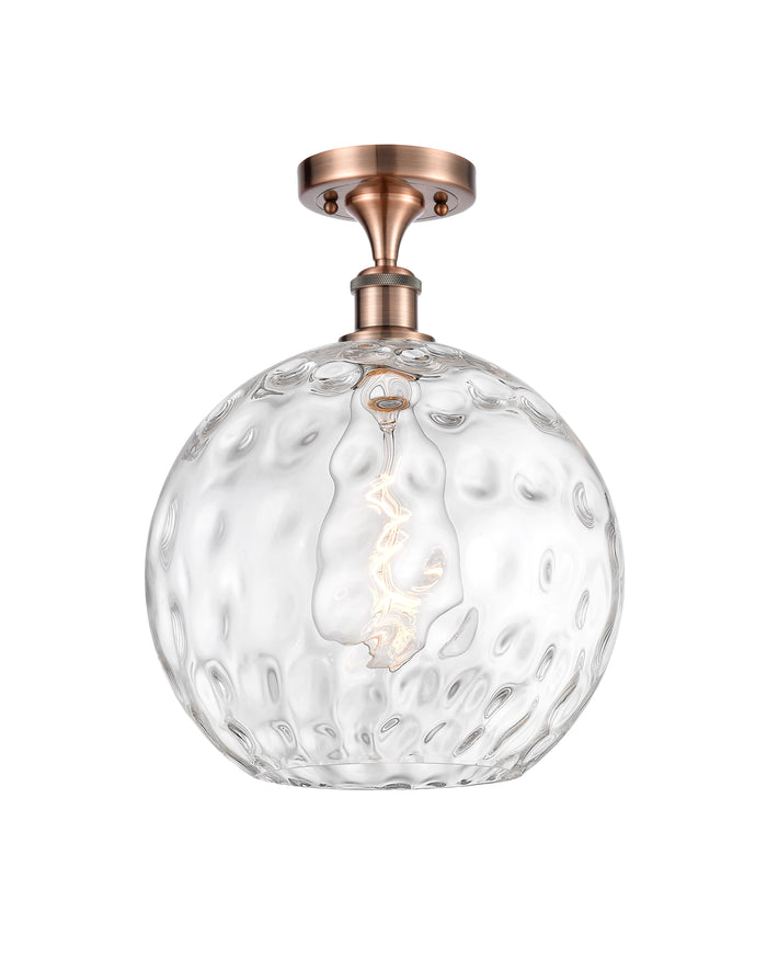 Edison Semi-Flush Mount Brushed Nickel