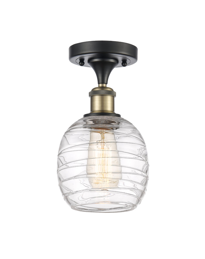 Edison Semi-Flush Mount Brushed Nickel