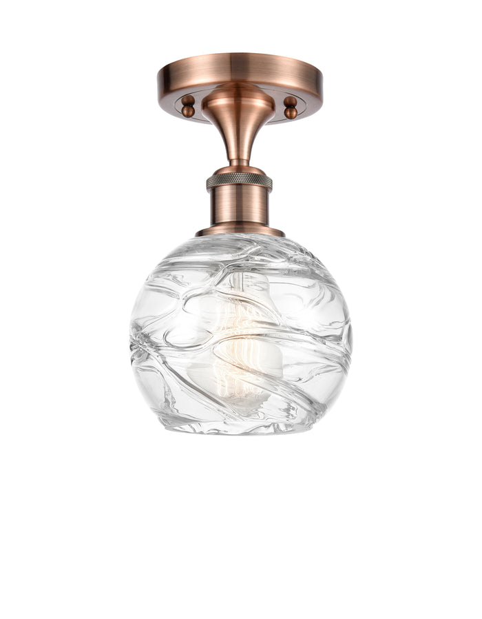 Edison Semi-Flush Mount Brushed Nickel