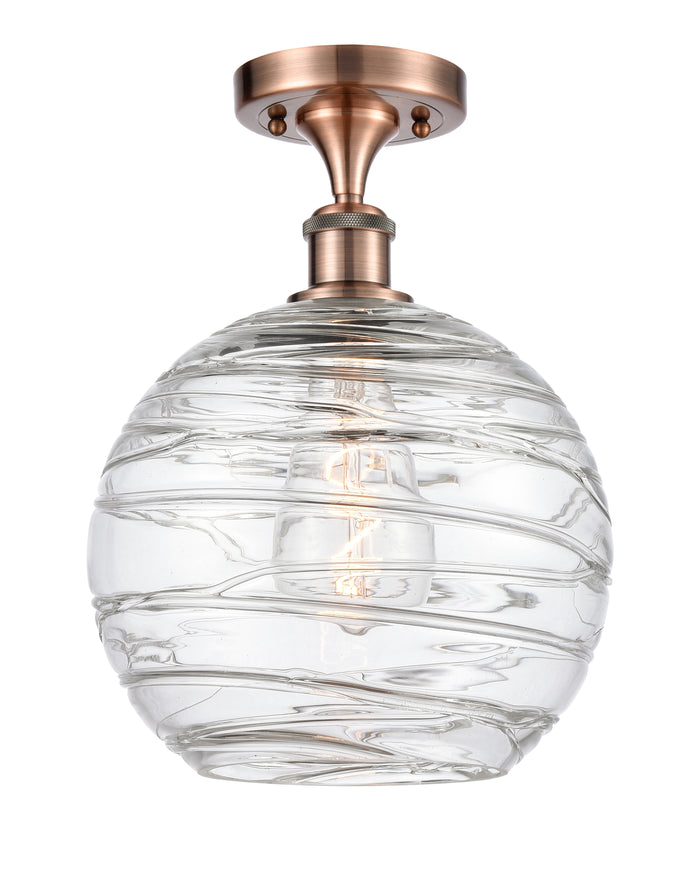 Edison Semi-Flush Mount Brushed Nickel