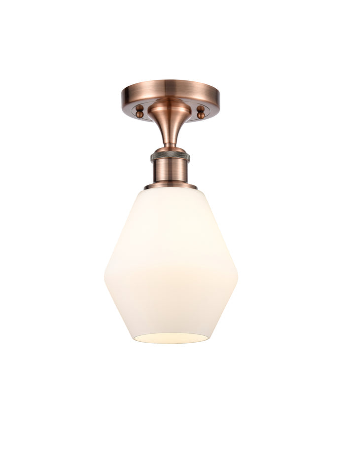 Edison Semi-Flush Mount Brushed Nickel