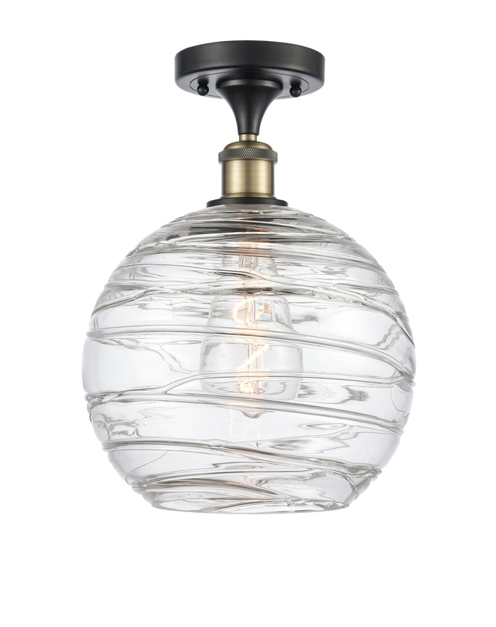 Edison Semi-Flush Mount Brushed Nickel
