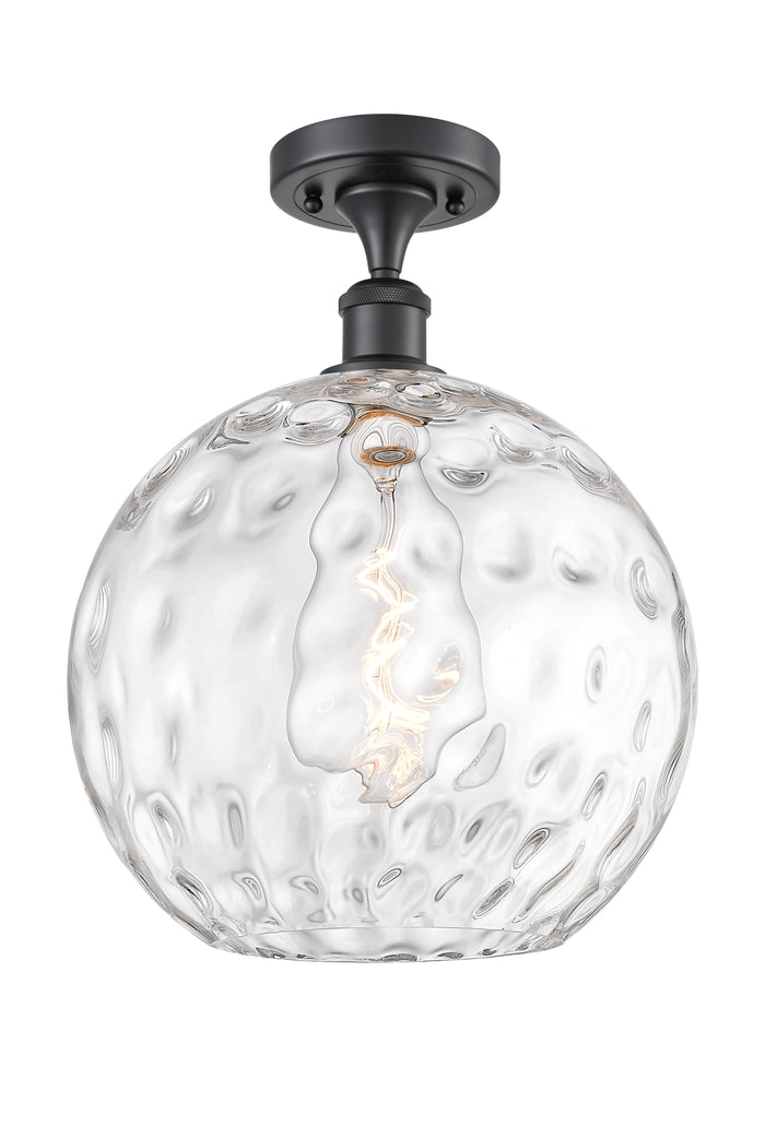 Edison Semi-Flush Mount Brushed Nickel