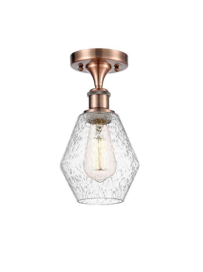 Edison Semi-Flush Mount Brushed Nickel