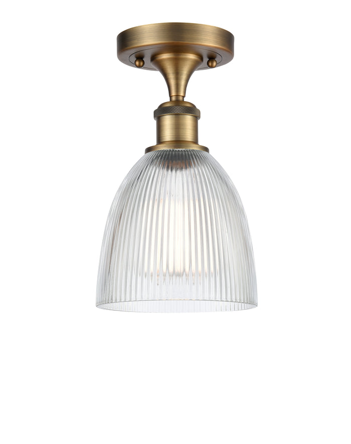 Edison Semi-Flush Mount Brushed Nickel