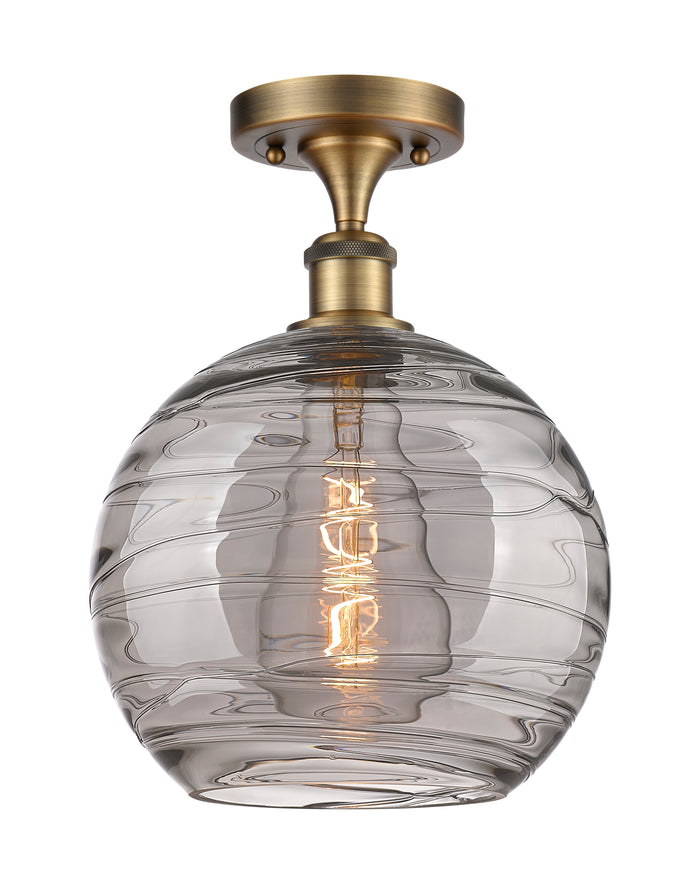 Edison Semi-Flush Mount Brushed Nickel