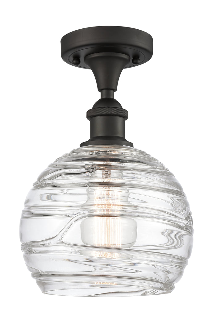Oil Rubbed Bronze / Clear Deco Swirl