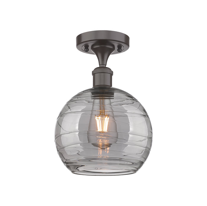 Oil Rubbed Bronze / Light Smoke Deco Swirl