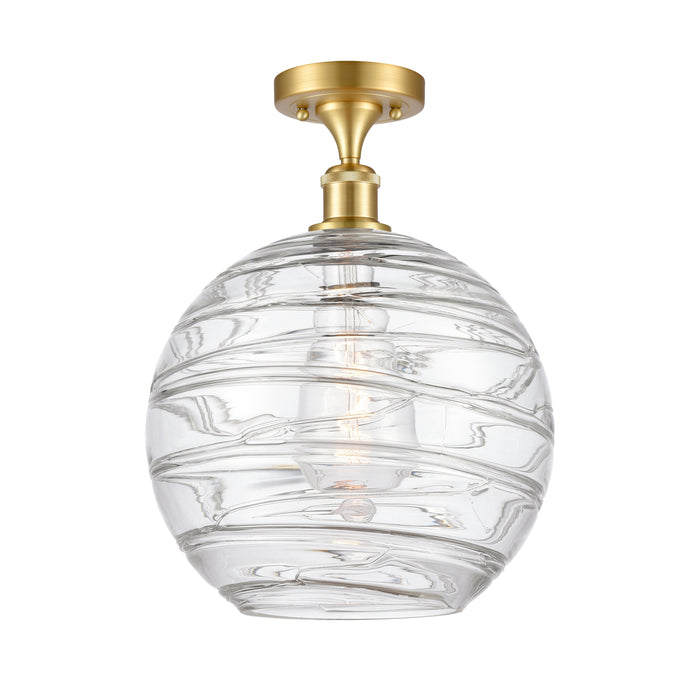 Satin Gold / Clear Deco Swirl