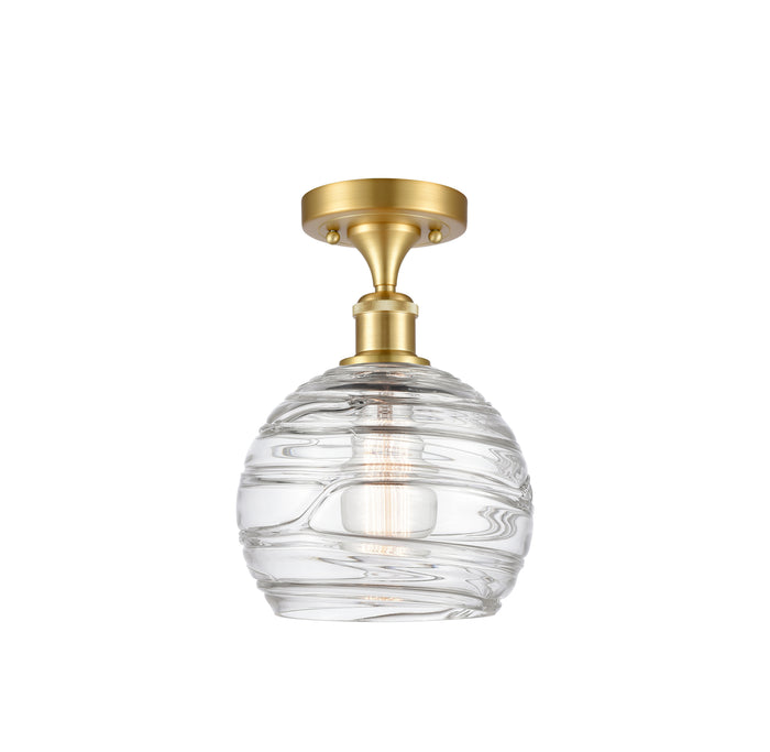 Satin Gold / Clear Deco Swirl