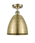 Edison Semi-Flush Mount Brushed Satin Nickel