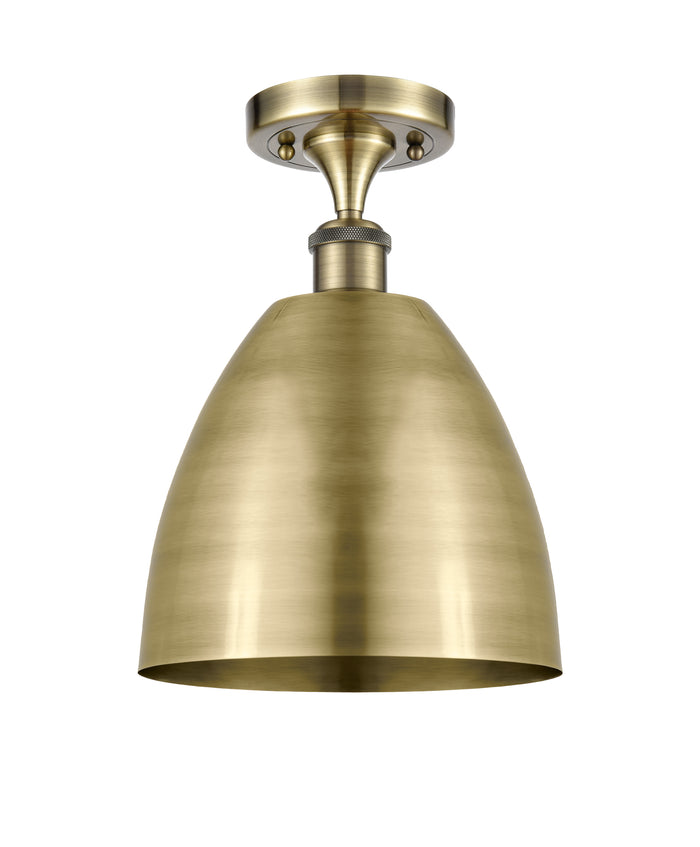Edison Semi-Flush Mount Brushed Satin Nickel
