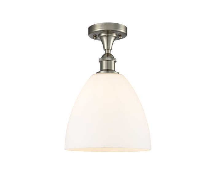 Brushed Satin Nickel / Matte White