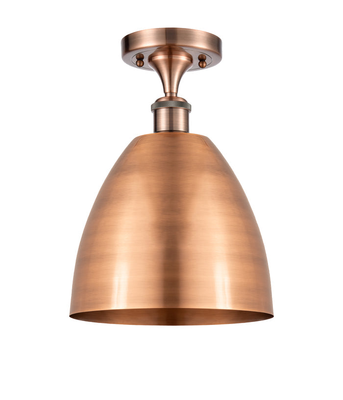 Edison Semi-Flush Mount Brushed Satin Nickel
