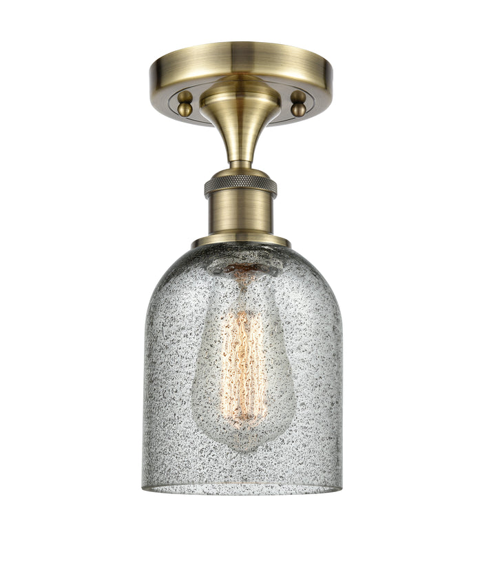 Edison Semi-Flush Mount Brushed Satin Nickel