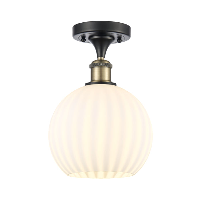Edison Semi-Flush Mount Brushed Satin Nickel