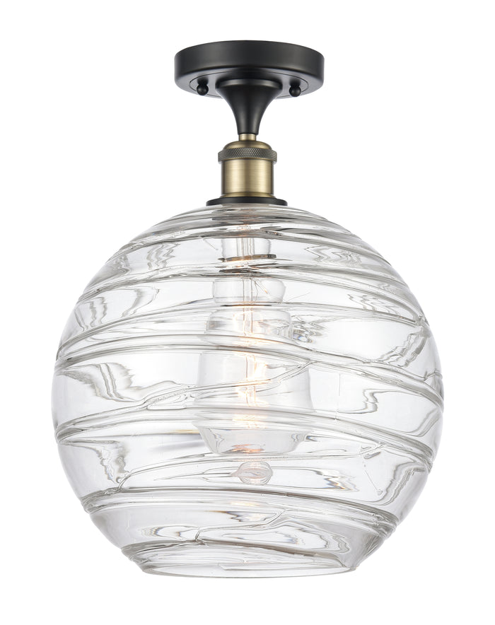 Edison Semi-Flush Mount Brushed Satin Nickel