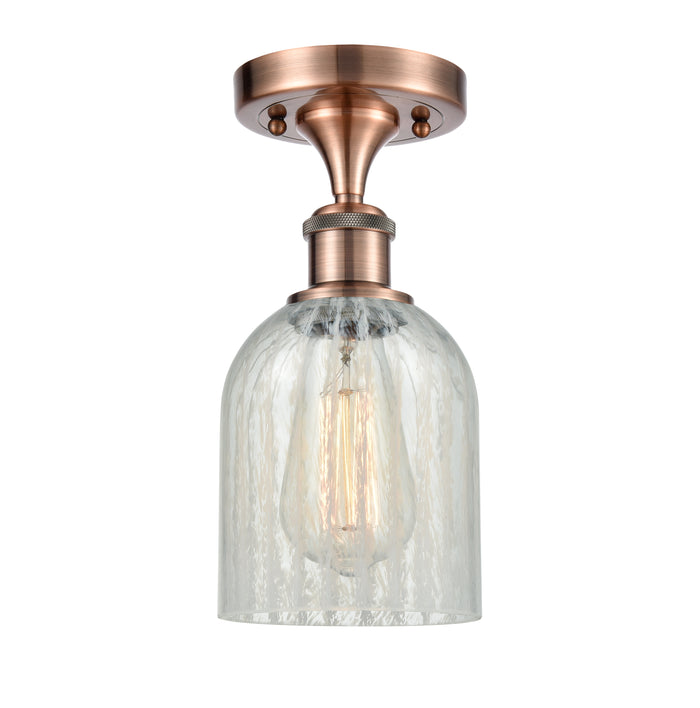 Edison Semi-Flush Mount Brushed Satin Nickel
