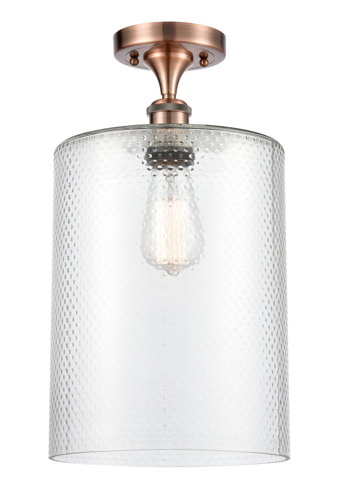 Edison Semi-Flush Mount Brushed Satin Nickel