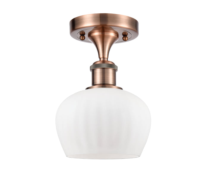 Edison Semi-Flush Mount Brushed Satin Nickel