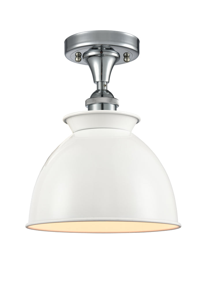 Edison Semi-Flush Mount Brushed Satin Nickel