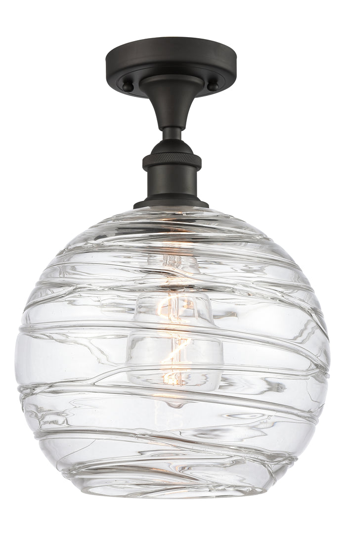 Edison Semi-Flush Mount Brushed Satin Nickel