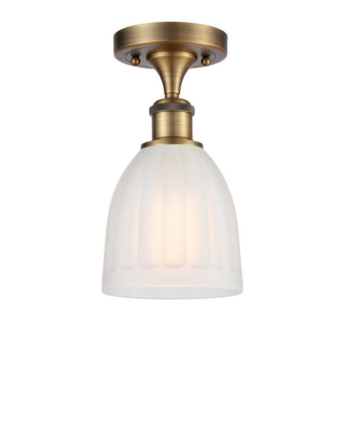 Edison Semi-Flush Mount Brushed Satin Nickel